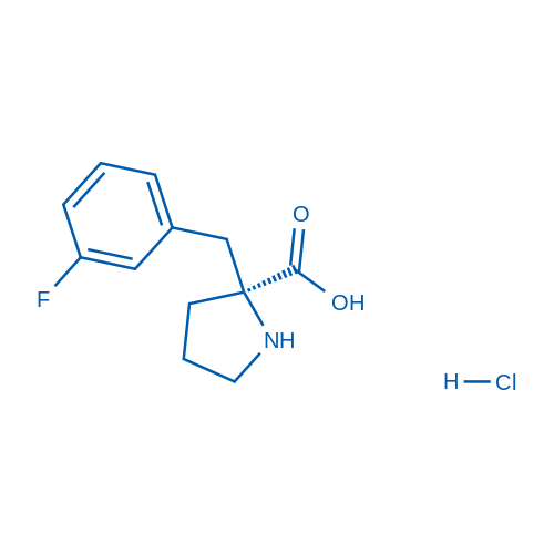 (S)-alpha-(3-fluoro-benzyl)-proline.HCl