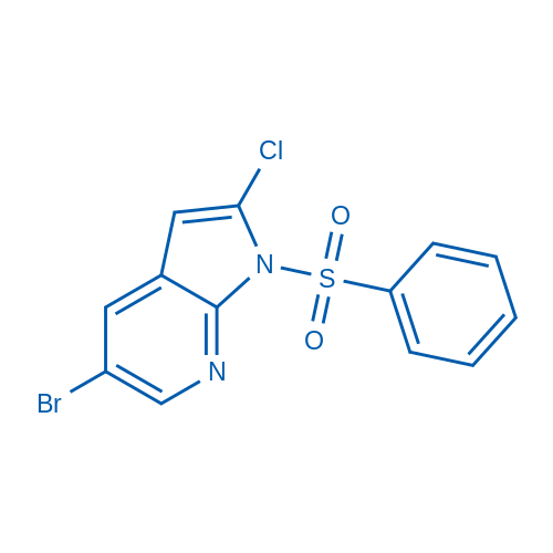 s5-Bromo-2chloro-1-(phenylsulfonyl)-1H-pyrrolo(2,3-b)pyridine