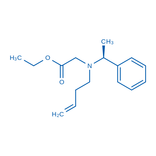 s(S)-(But-3-enyl-(1-phenyl-ethyl)-amino)-acetic acid ethyl es