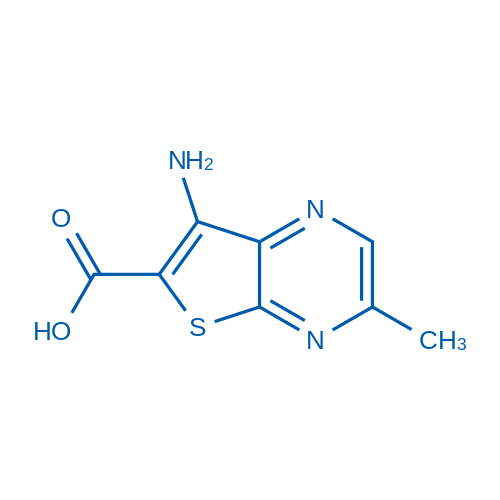 s7-NH2-3-Me-thieno(2,3-b)pyrazine-6-COOH