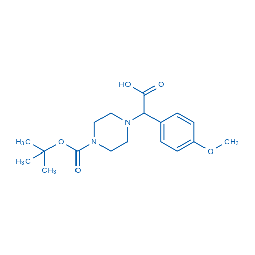 s2-(4-Boc-哌嗪-1-基)-2-(4-甲氧苯基)乙酸