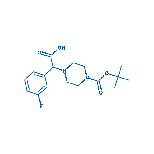 2-(4-Boc-哌嗪)-2-(3-氟苯基)乙酸