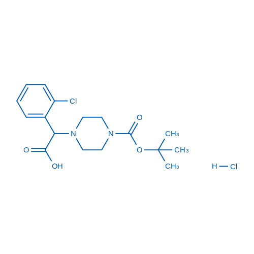 s2-(4-Boc-哌嗪)-alpha-(2-氯苯基)乙酸