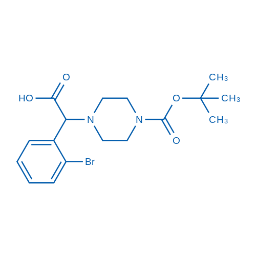 2-(4-Boc-piperazinyl)-alpha-(2-bromo-phenyl)acetic acid