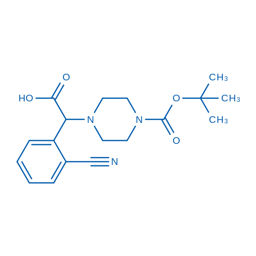 2-(4-Boc-piperazinyl)-alpha-(2-cyano-phenyl)acetic acid