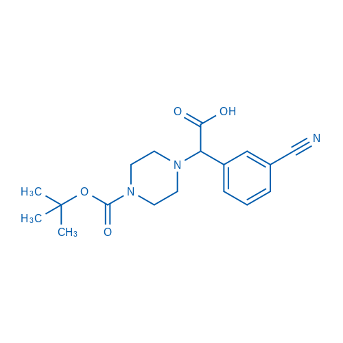 2-(4-(tert-Butoxycarbonyl)piperazin-1-yl)-2-(3-cyanophenyl)a