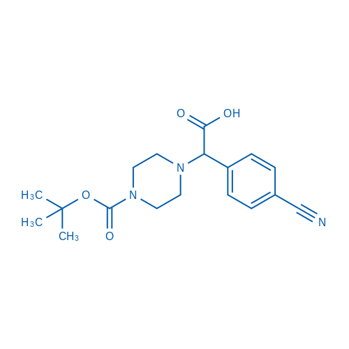 2-(4-Boc-哌嗪基)-alpha-(4-氰基-苯基)乙酸